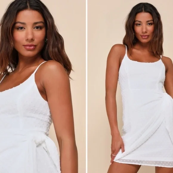 LULU's Bachelorette Engagement Bridal Shower Honeymoon Flirty Mini Dress - Picture 4 of 5